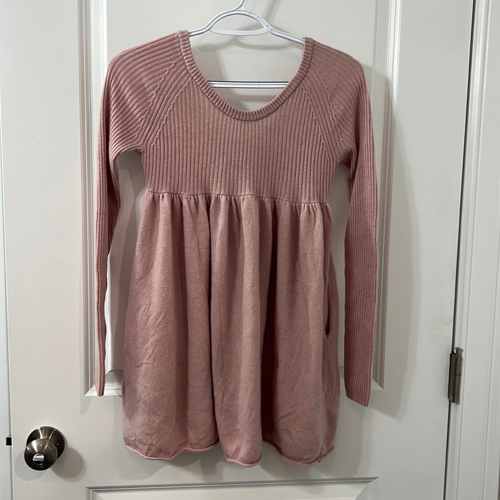 Pink free people sweater